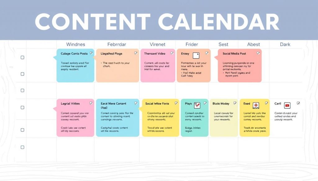 content calendar template