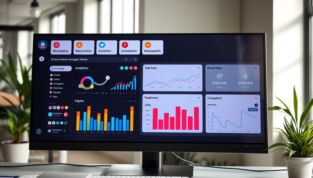 social media management dashboard